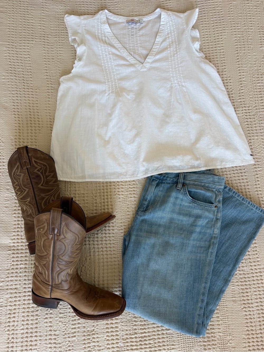Vineyard Vines White Summer Top Large Coastal